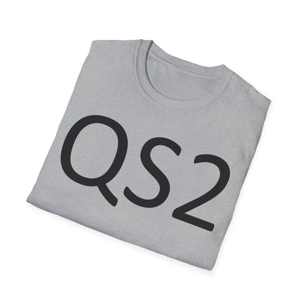 QS2 Graphic T-Shirt — Minimalist Tech Logo Tee