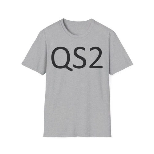 QS2 Graphic T-Shirt — Minimalist Tech Logo Tee