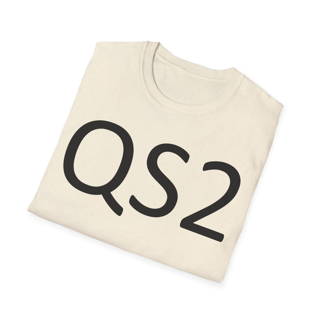 QS2 Graphic T-Shirt — Minimalist Tech Logo Tee